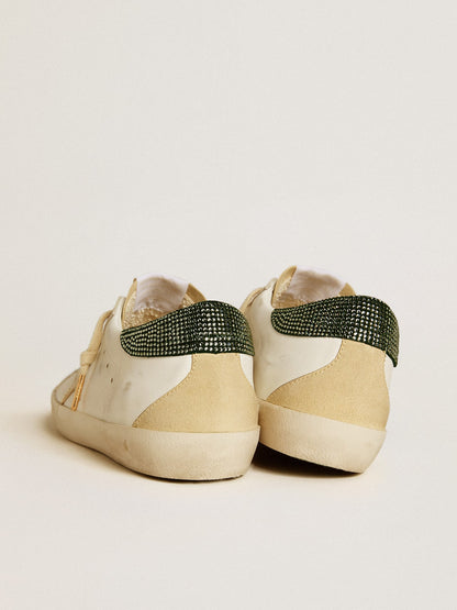 Golden Goose Womens Super-Star Ltd With Leather Star And Swarovski Crystals Heel Tab Womens