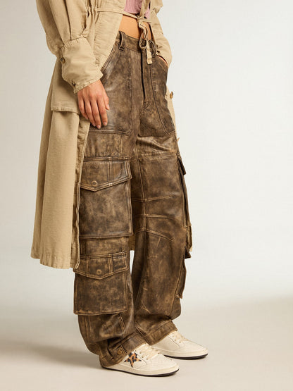 Golden Goose Womens Ball Star With Leopard-Print Star Embellished With Swarovski Crystal Womens