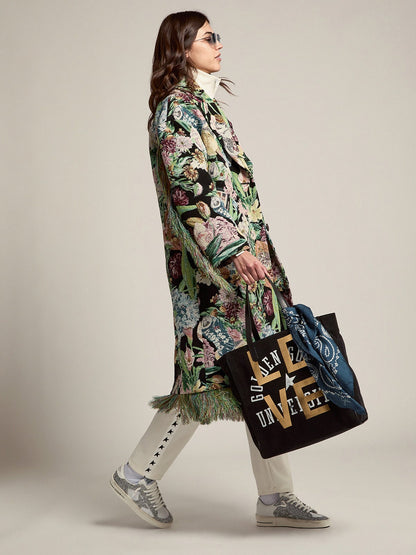 Golden Goose Womens Stardan In White Leather And Glitter Womens