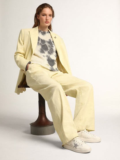 Golden Goose Womens Purestar In White Leather With Silver Swarovski Crystal Star Womens