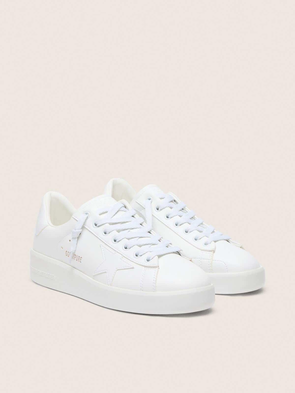 Golden Goose Womens Bio-Based Purestar With White Star And Heel Tab Womens