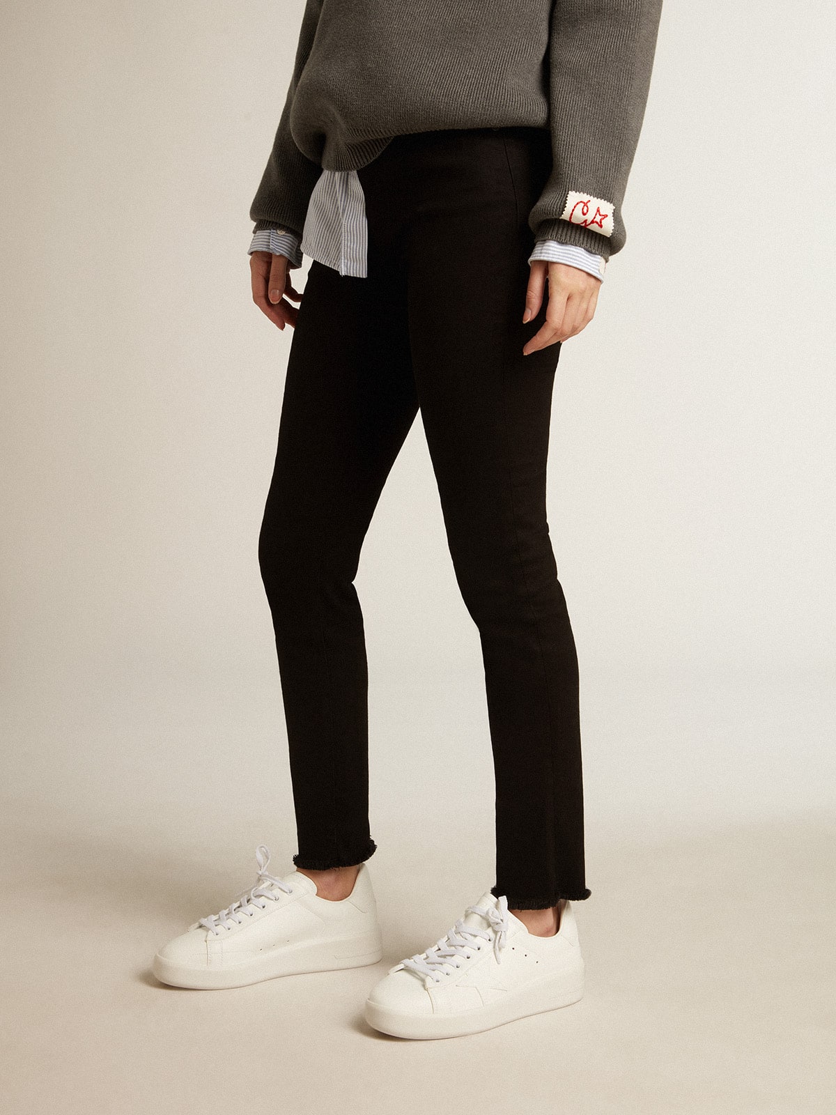 Golden Goose Womens Bio-Based Purestar With White Star And Heel Tab Womens