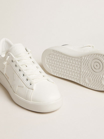 Golden Goose Womens Bio-Based Purestar With White Star And Mirror-Effect Heel Tab Womens