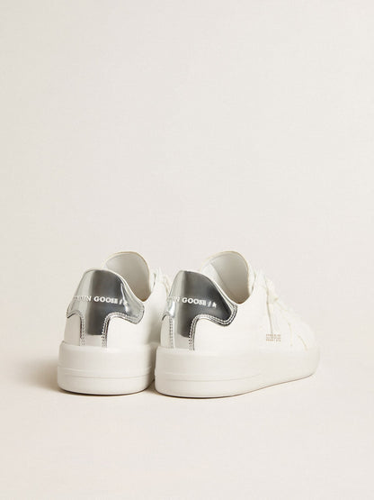 Golden Goose Womens Bio-Based Purestar With White Star And Mirror-Effect Heel Tab Womens