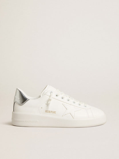 Golden Goose Womens Bio-Based Purestar With White Star And Mirror-Effect Heel Tab Womens