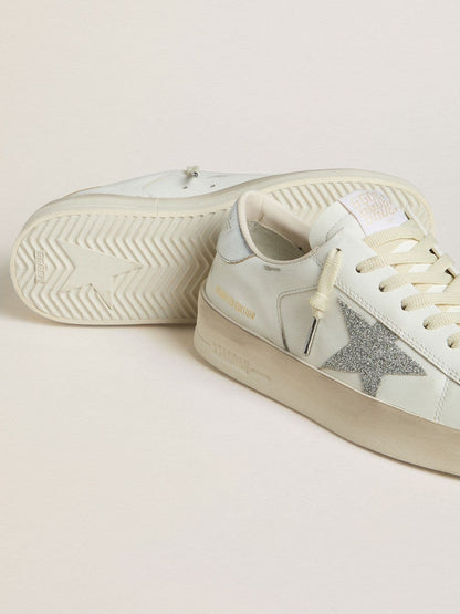Golden Goose Womens Stardan Ltd With Swarovski Crystal Star And Metallic Leather Heel Tab Womens