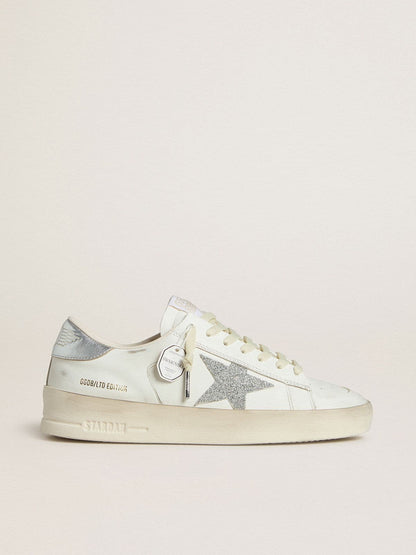 Golden Goose Womens Stardan Ltd With Swarovski Crystal Star And Metallic Leather Heel Tab Womens