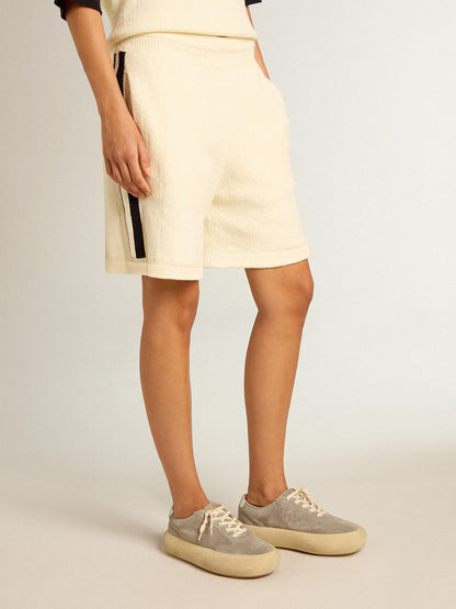 Golden Goose Womens Space-Star Shoes In Ice-Gray Suede With Perforated Star Womens