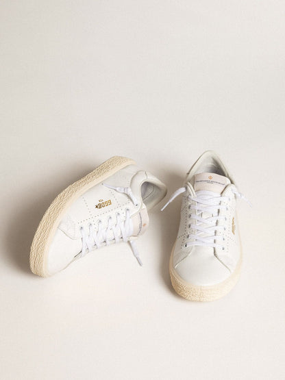 Golden Goose Womens Tennis In White Leather Womens