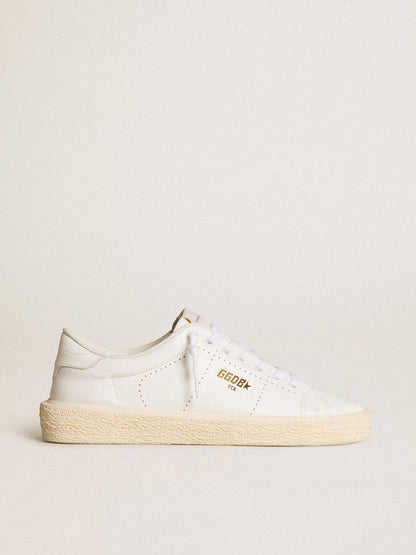 Golden Goose Womens Tennis In White Leather Womens