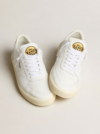 Golden Goose Womens Tenth Star In White Leather Womens