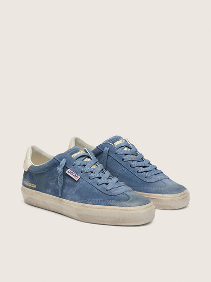 Golden Goose Womens Soul Star In Blue Suede Womens