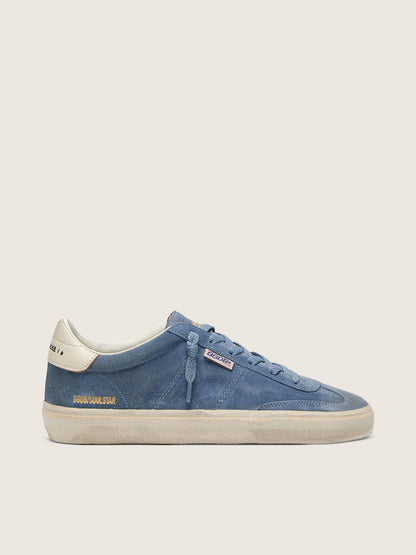 Golden Goose Womens Soul Star In Blue Suede Womens