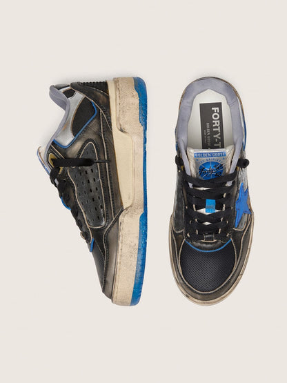 Golden Goose Womens Forty2 In Black Foam Rubber And Leather With Tpu Star And Black Leather Heel Tab Womens