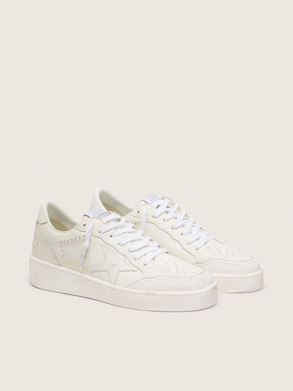 Golden Goose Womens Ball Star With White Leather Star And Heel Tab Womens
