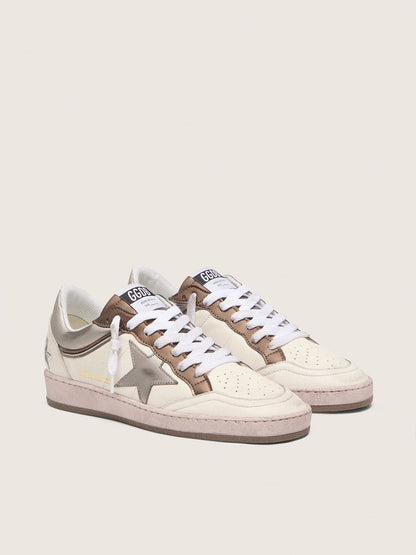 Golden Goose Womens Ball Star Ltd In Nappa Leather With Metallic Bio-Based Star And Inserts Womens