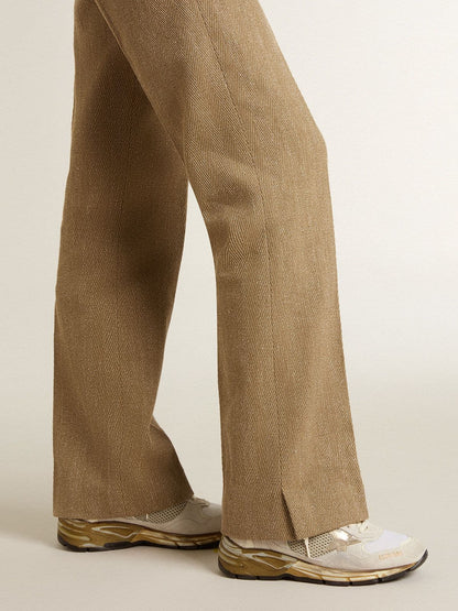 Golden Goose Womens Dad-Star In Mesh And White Suede With Gold Foiled Star Womens