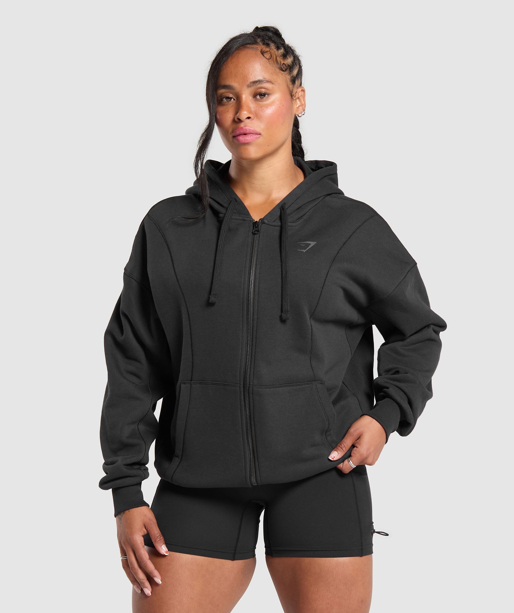 Women's Gymshark Power Hoodie Black