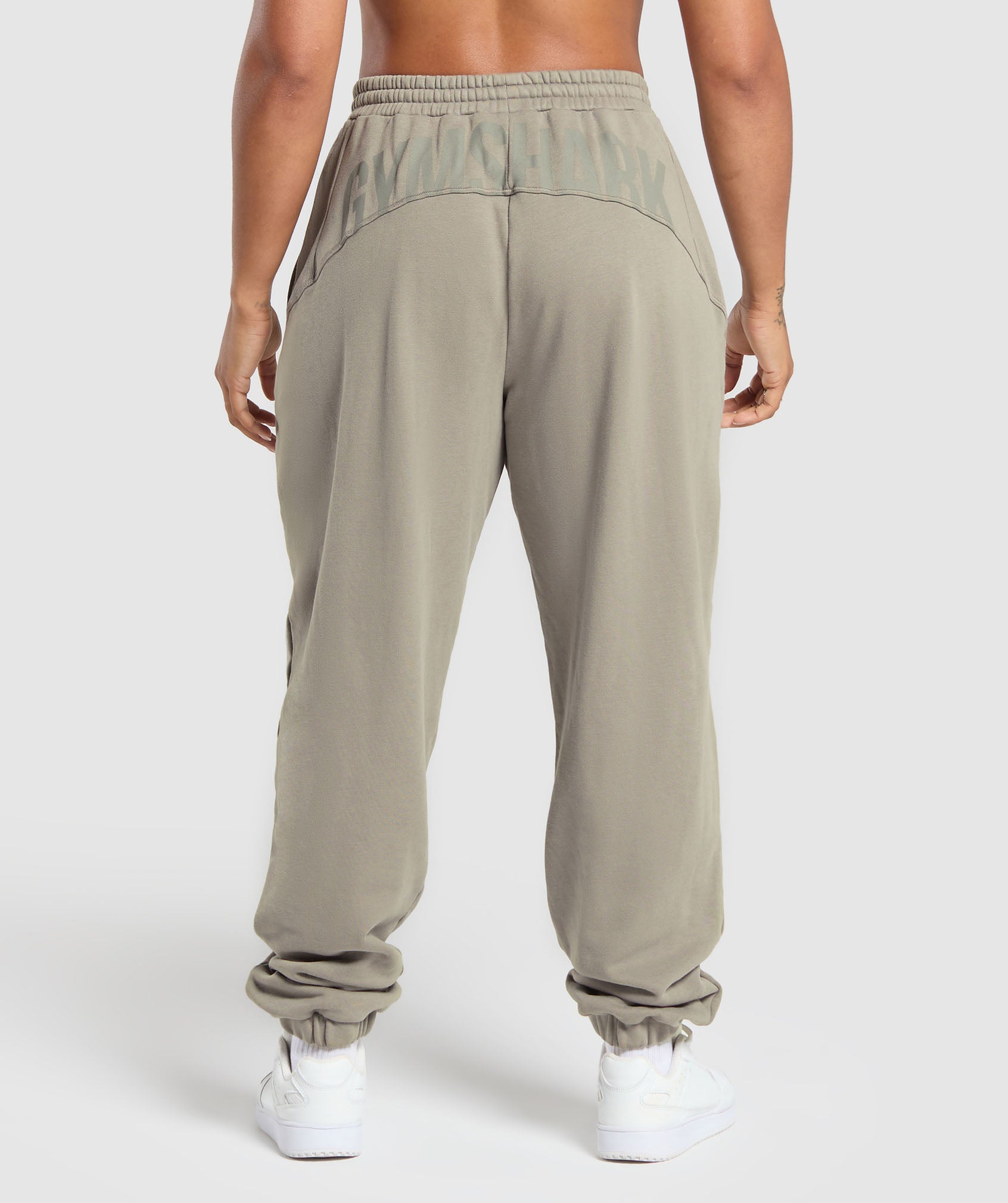 Women's Gymshark Power Washed Joggers Linen Brown
