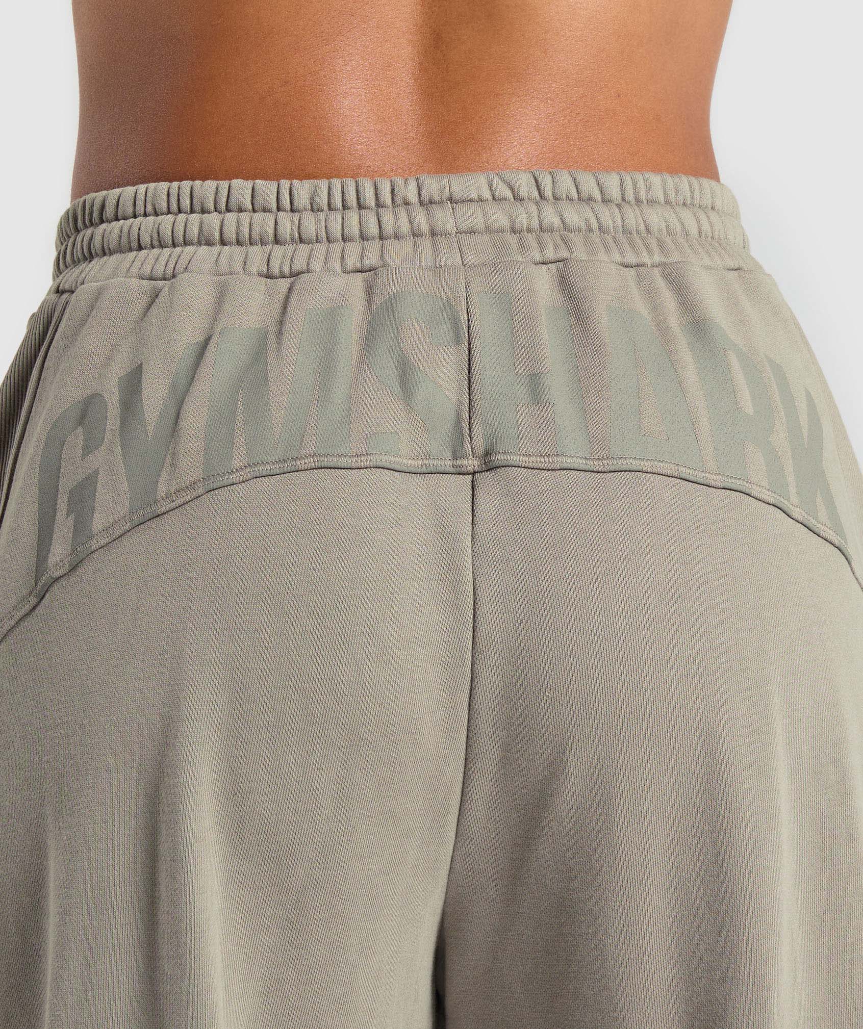 Women's Gymshark Power Washed Joggers Linen Brown
