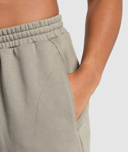 Women's Gymshark Power Washed Joggers Linen Brown