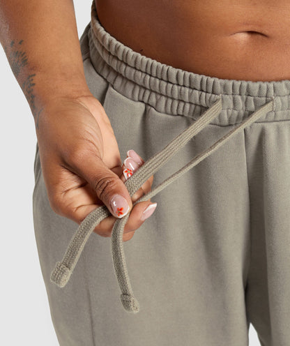 Women's Gymshark Power Washed Joggers Linen Brown