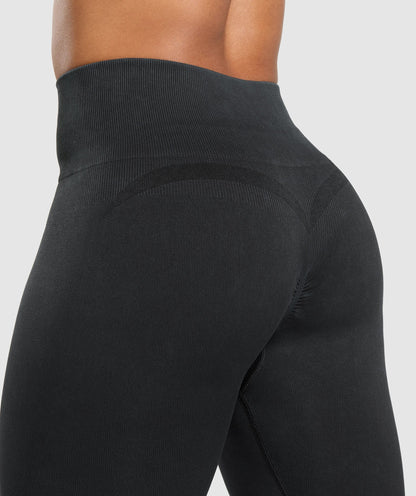 Women's Gymshark Gains Seamless Leggings Black