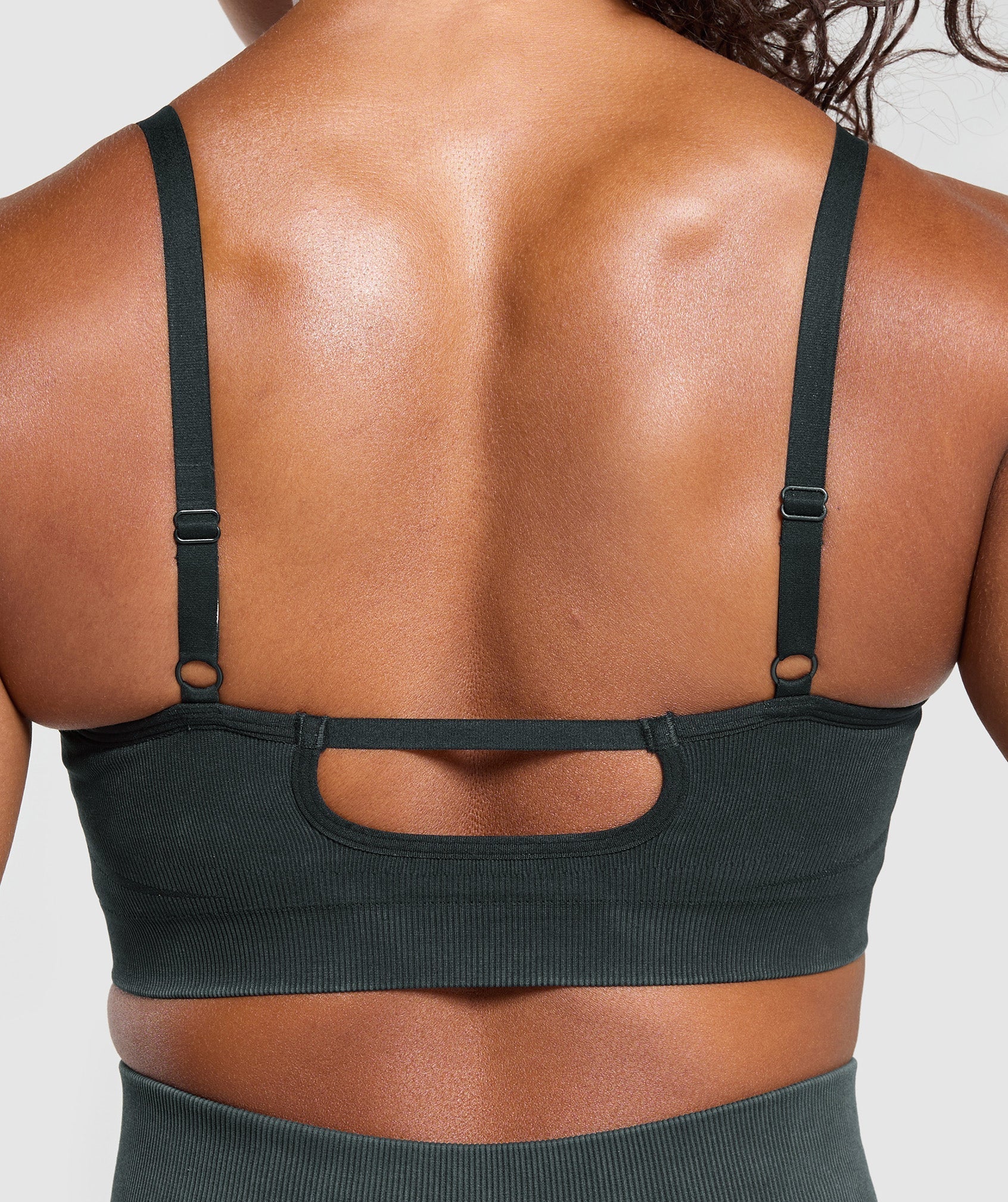 Women's Gymshark Gains Seamless Washed Sports Bra Black