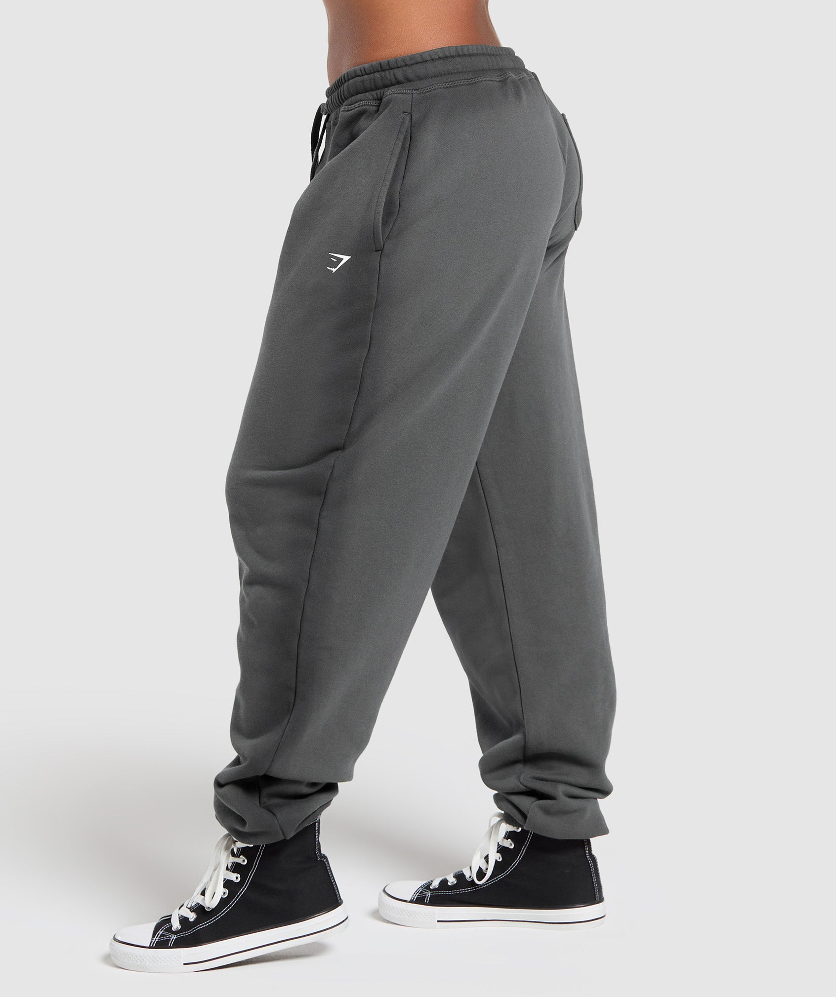 Women's Gymshark Gains Washed Loopback Joggers Grey
