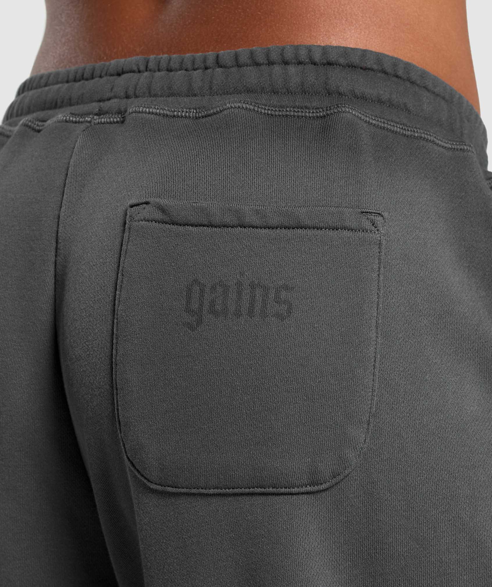 Women's Gymshark Gains Washed Loopback Joggers Grey