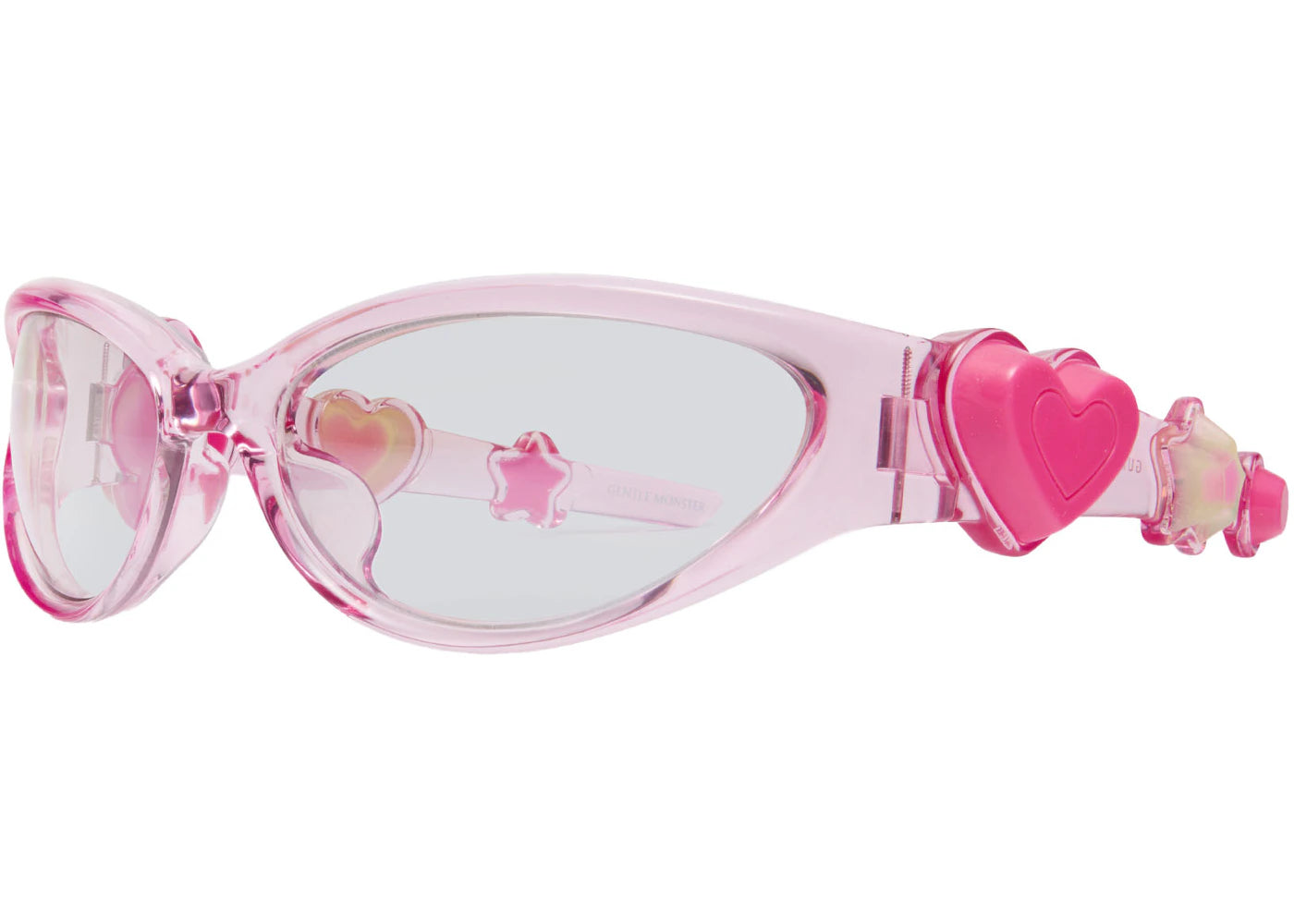 gentle monster gummy goggle sunglasses translucent pink mg1 