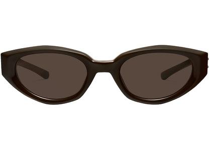 gentle monster jennie fish tail sunglasses brown/brown (br3) 