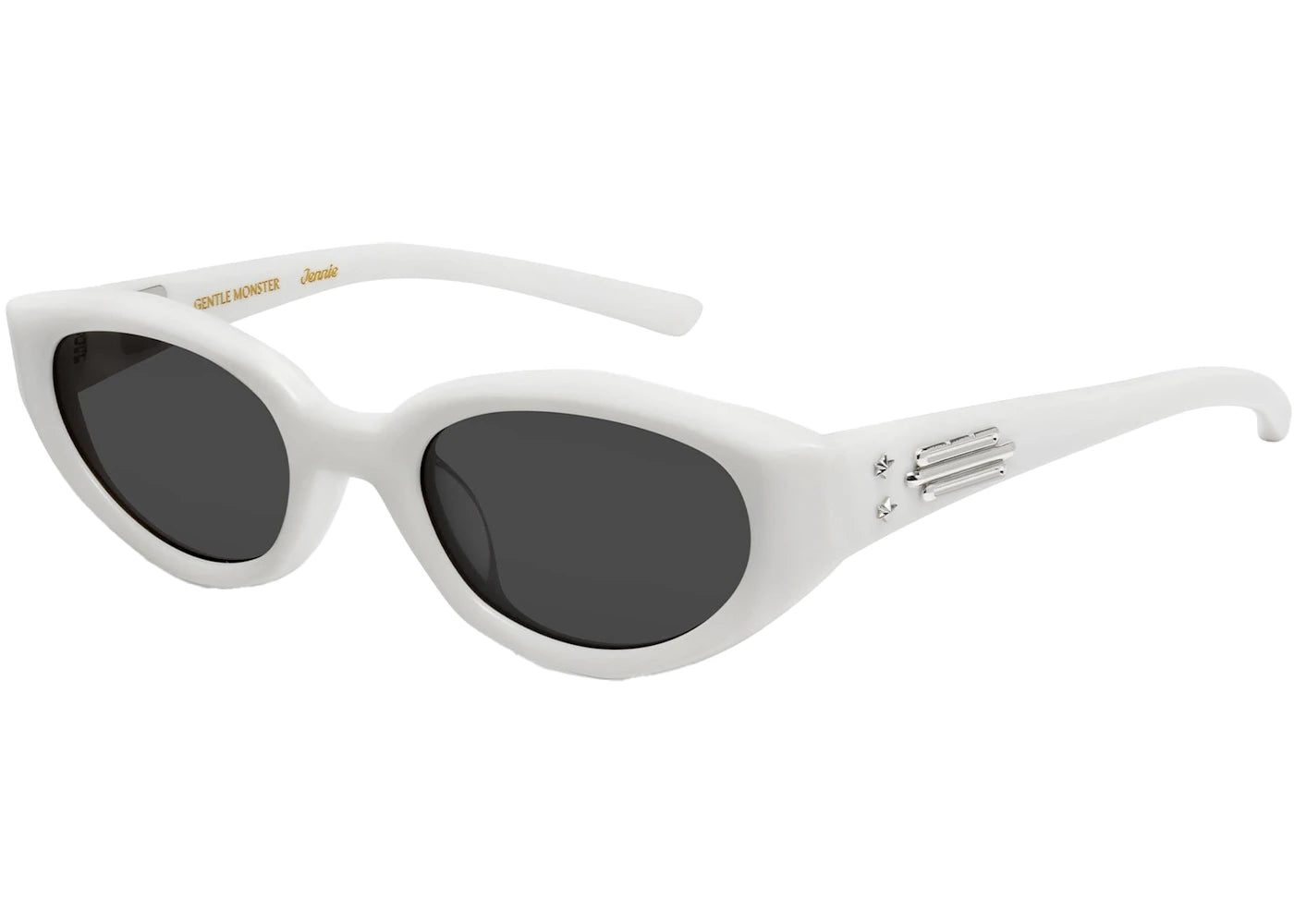 Gentle Monster Jennie Fish Tail Sunglasses White/Gray (W2)
