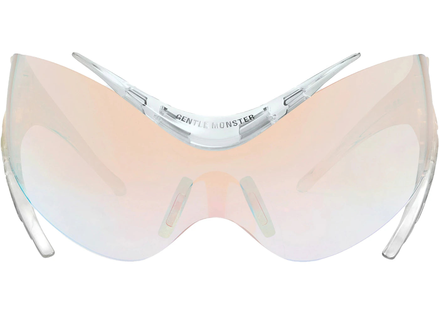 gentle monster x mugler spiral sunglasses clear/clear (01 c1) 