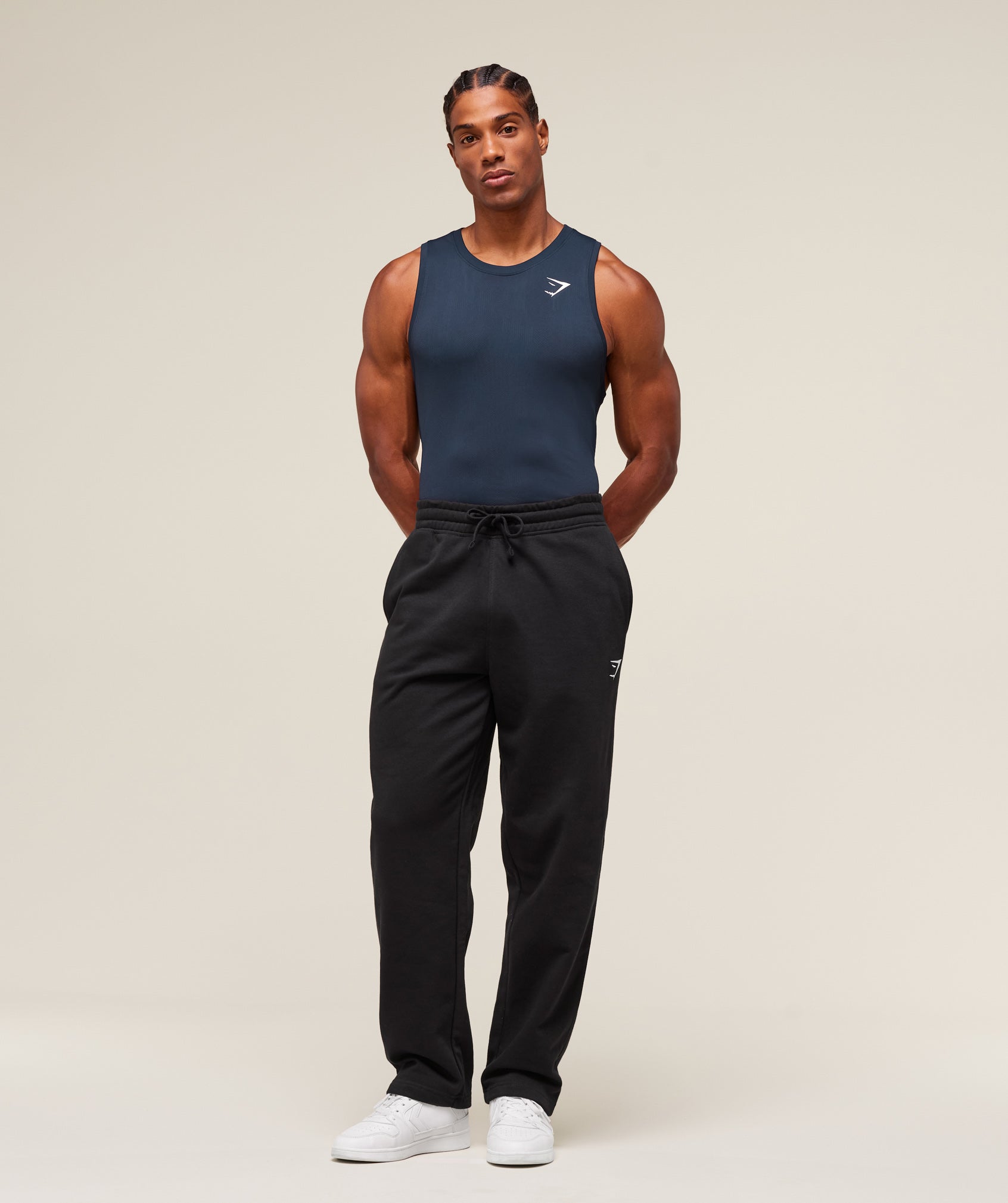 Gymshark Geo Seamless Tank Navy