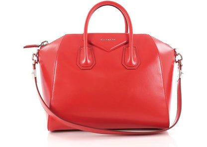 Givenchy Antigona Tote Glazed Medium Red