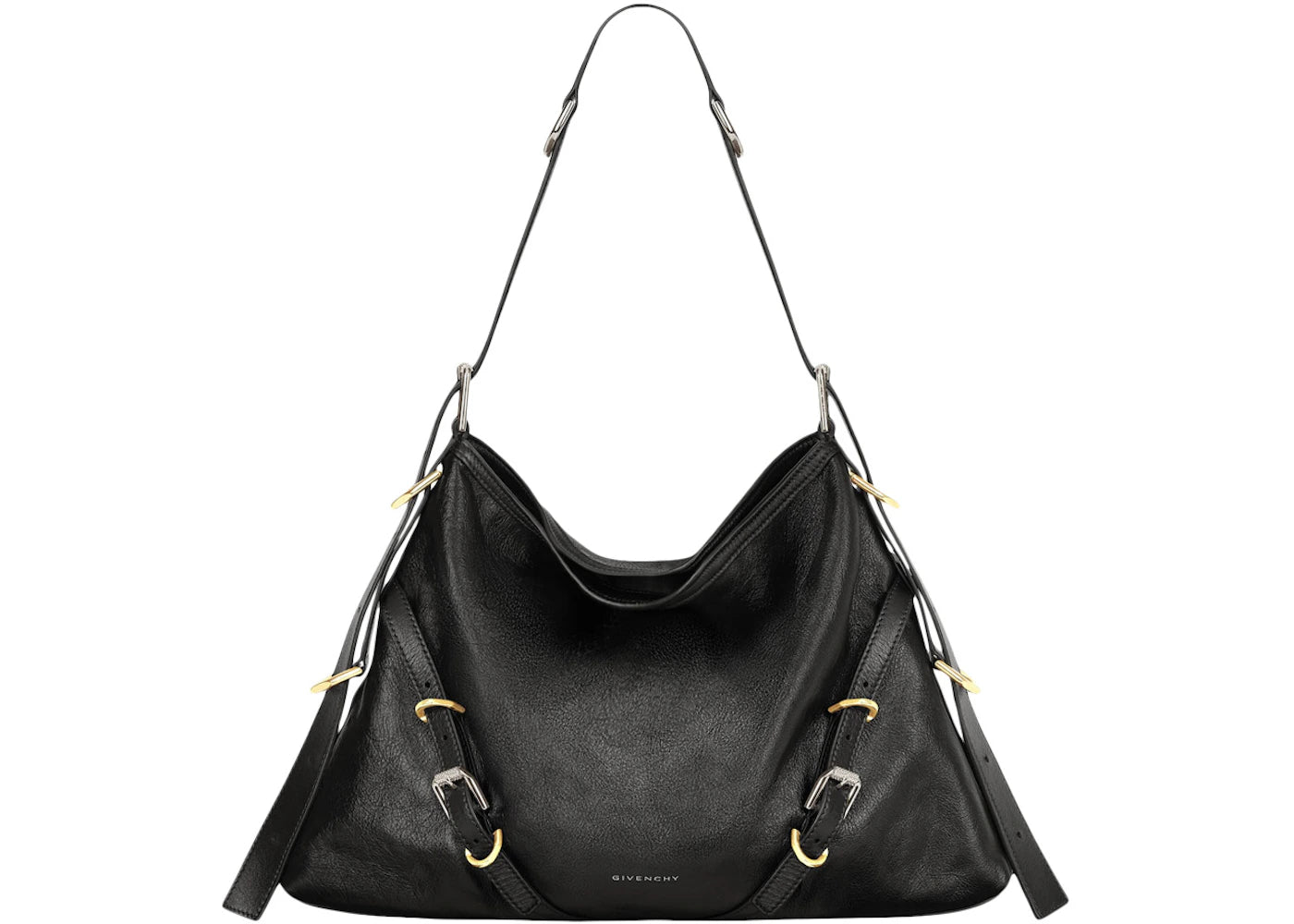 Givenchy Medium Voyou Bag In Leather Black