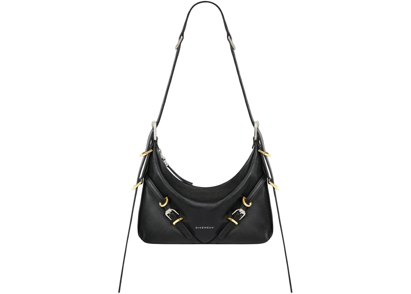 Givenchy Mini Voyou Bag In Leather Black