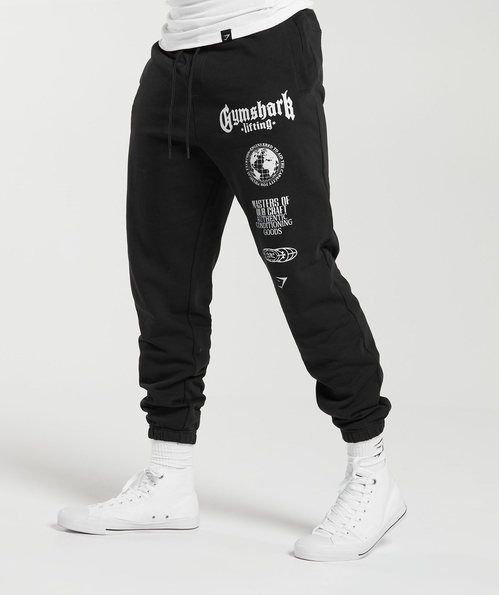 Gymshark Global Lifting Oversized Essential Joggers Black
