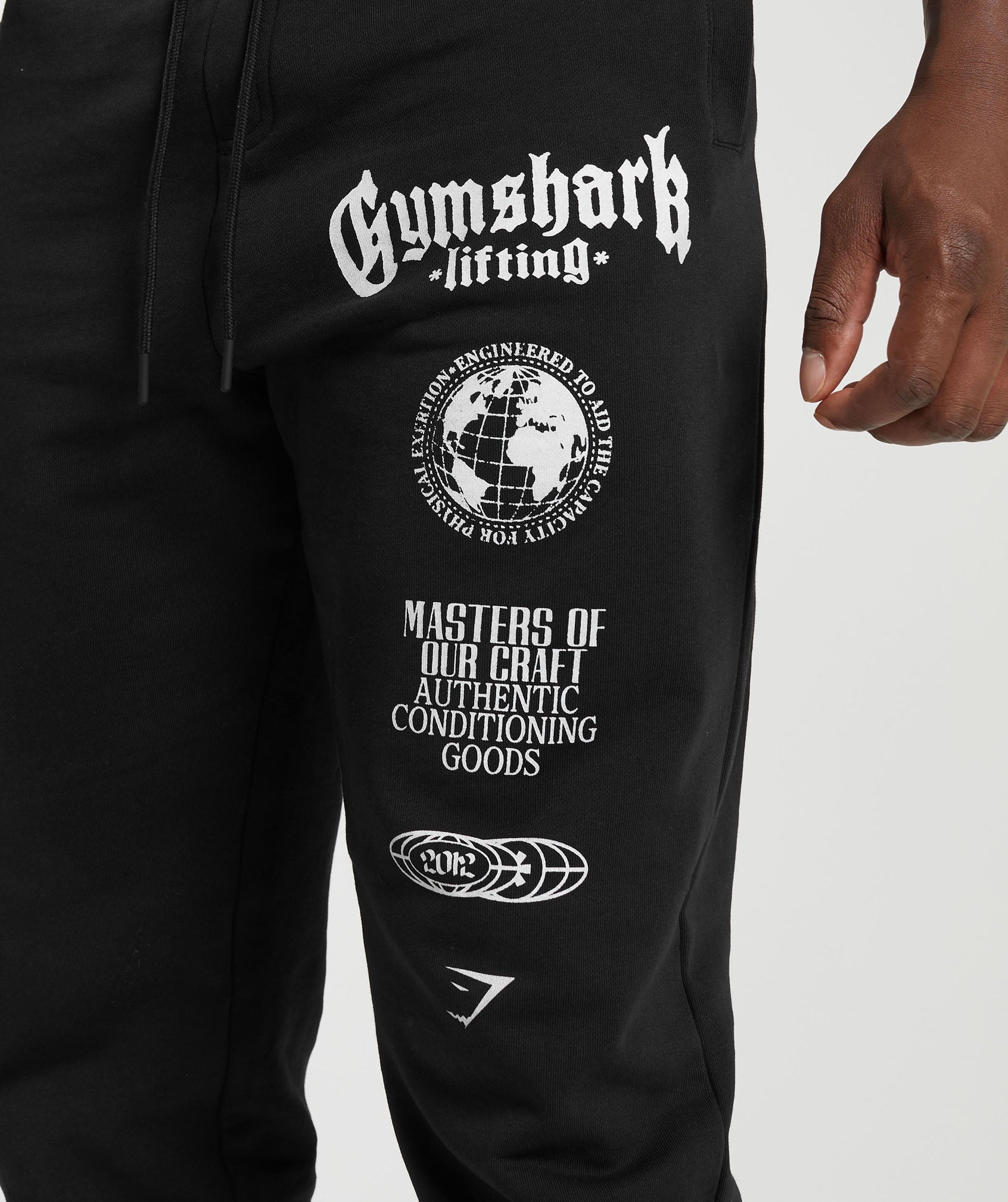 Gymshark Global Lifting Oversized Essential Joggers Black