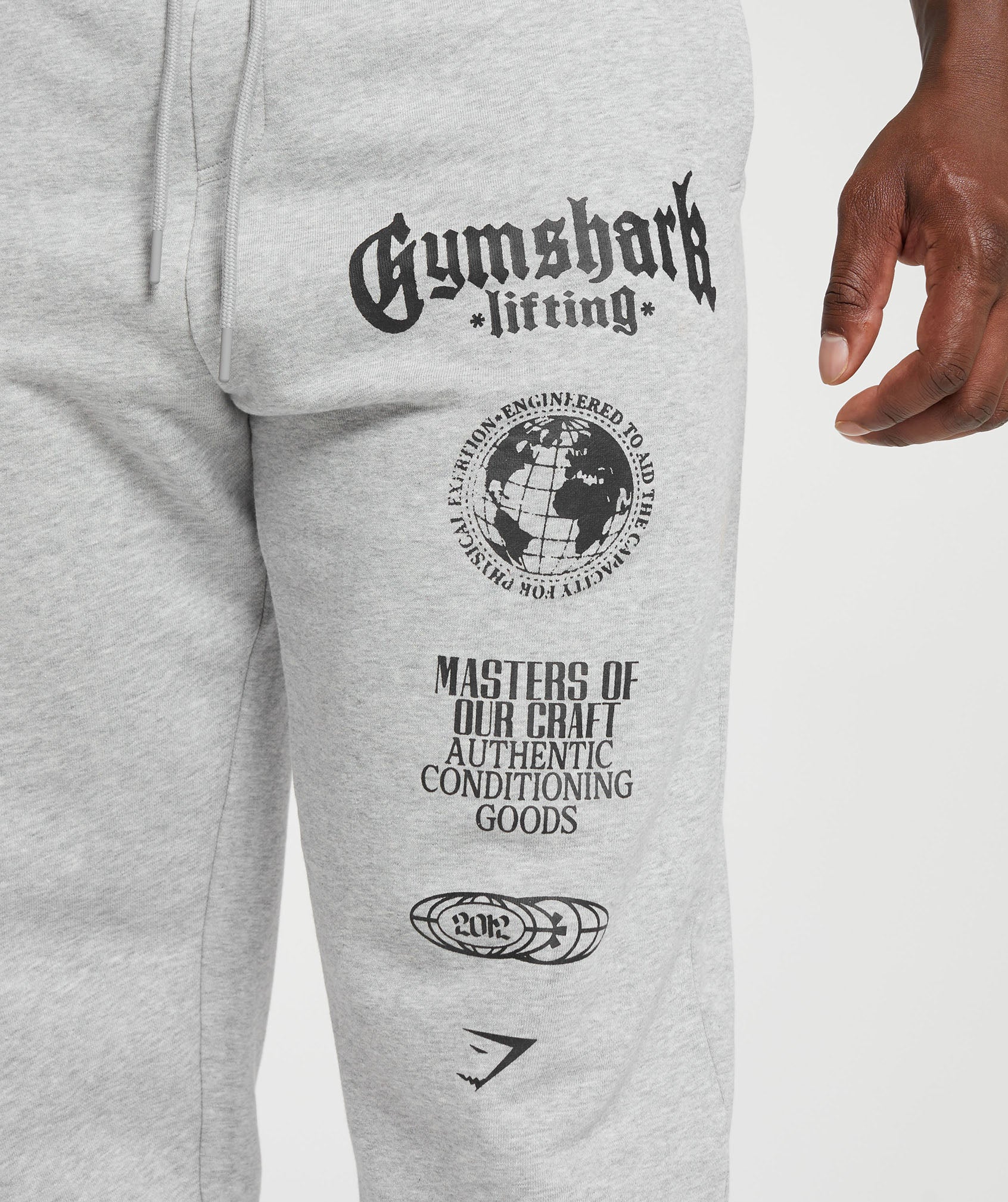 Gymshark Global Lifting Oversized Essential Joggers Grey