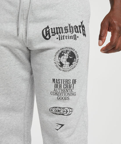 Gymshark Global Lifting Oversized Essential Joggers Grey