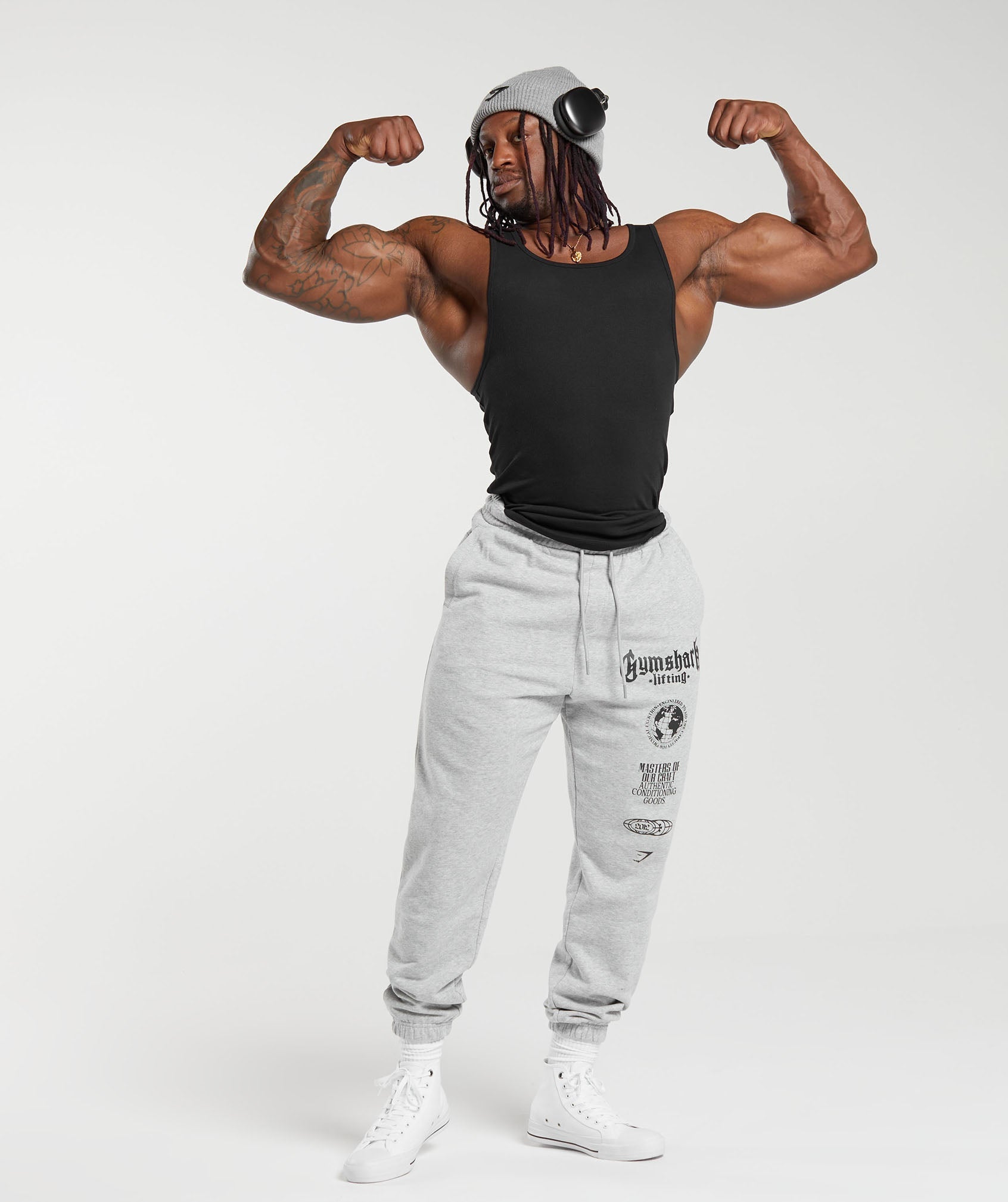 Gymshark Global Lifting Oversized Essential Joggers Grey