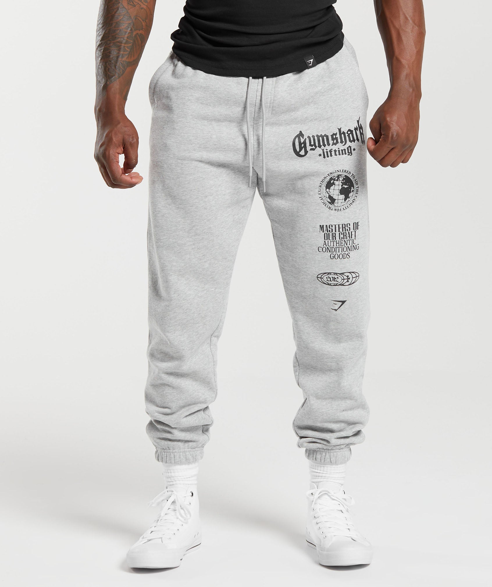 Gymshark Global Lifting Oversized Essential Joggers Grey