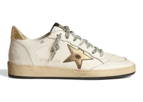 Golden Goose Ball Star Low White Gold Star (Women'S)