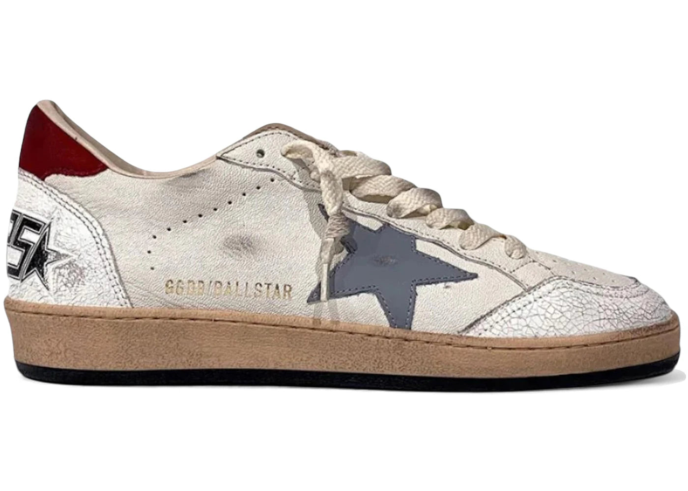 Golden Goose Ball Star White Silver Blue Red