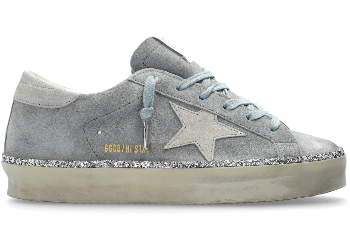 Golden Goose Hi Star Quarry Light Blue Light Grey (Women'S)