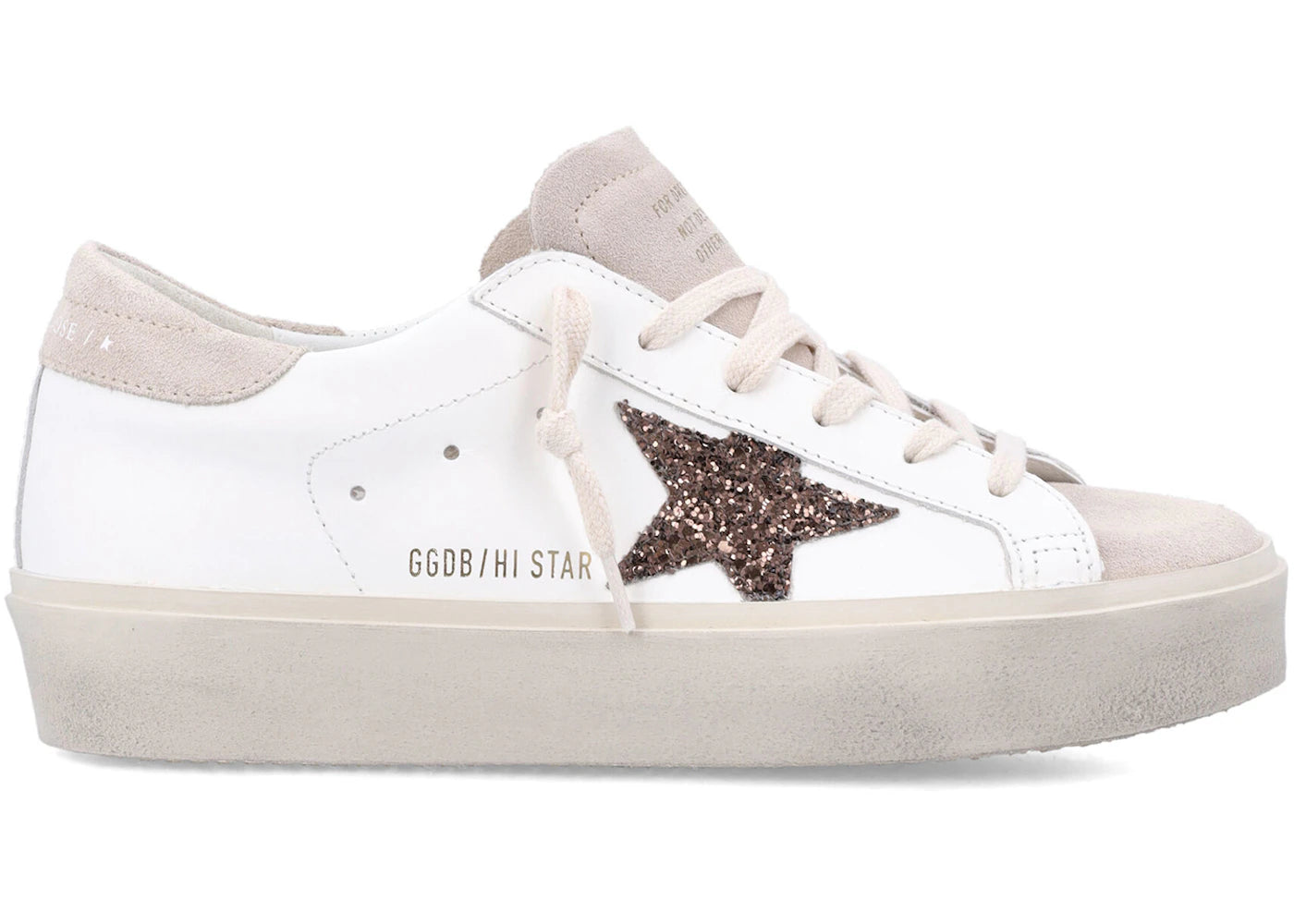 Golden Goose Hi Star White Beige (Women'S)