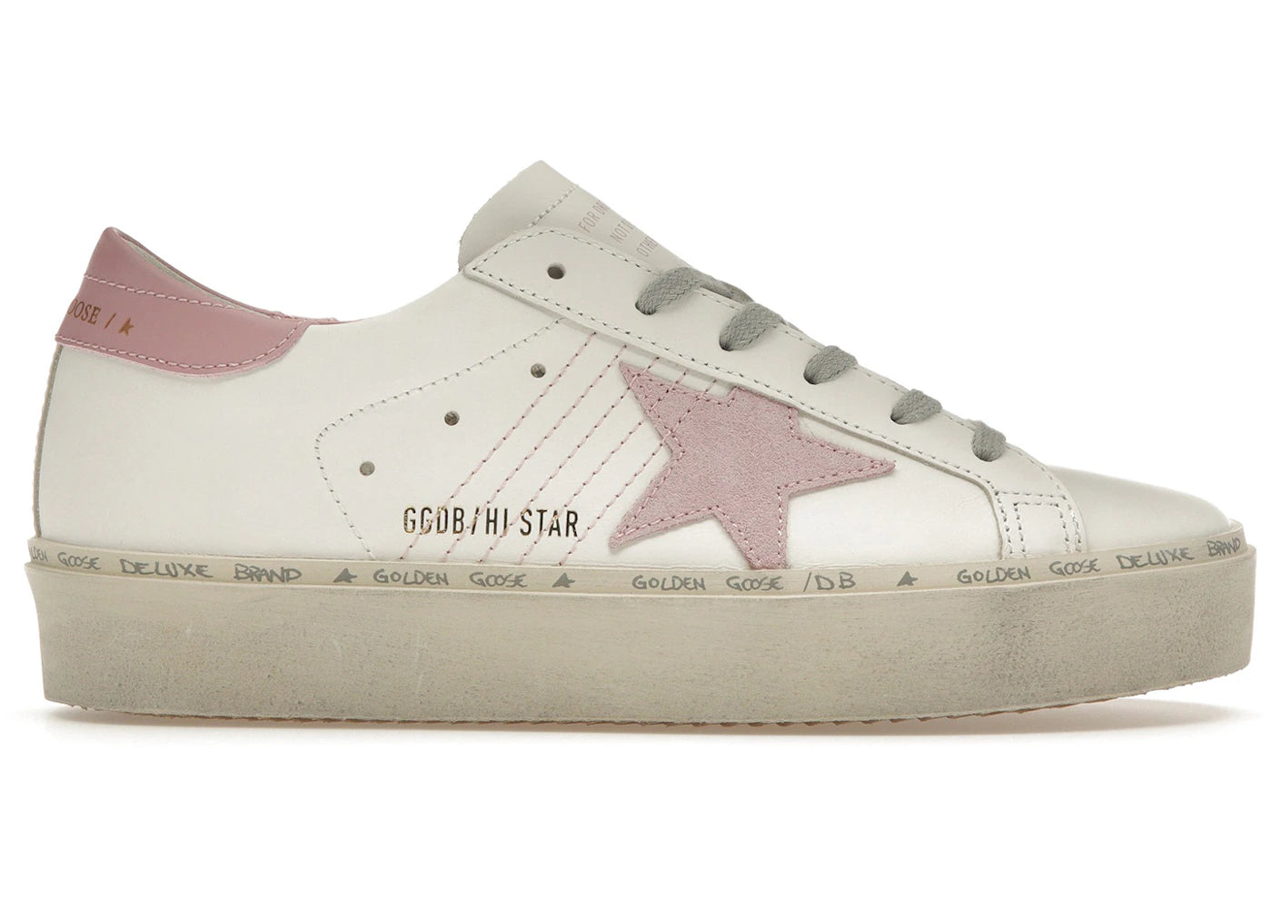 Golden Goose Hi Star White Pink (Women'S)
