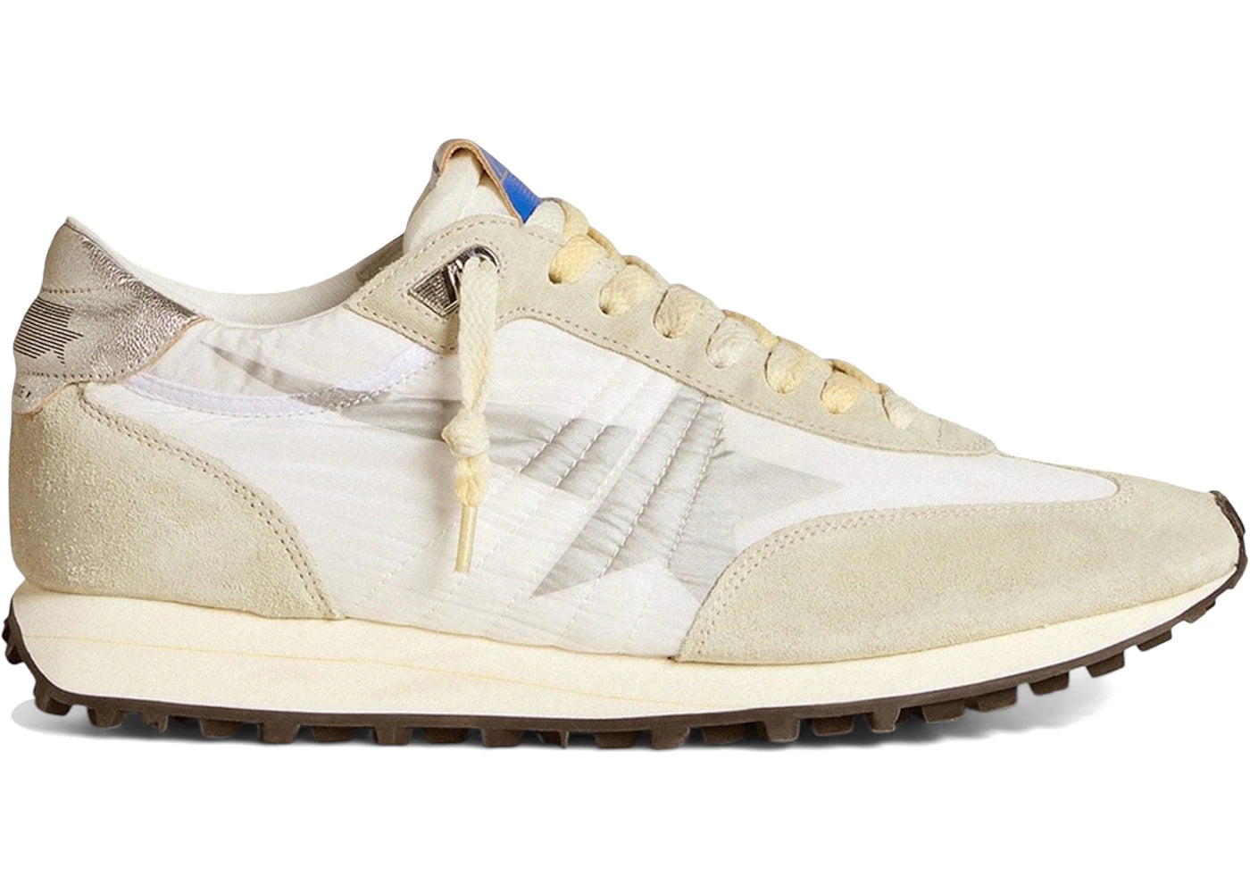 Golden Goose Marathon White Silver Star